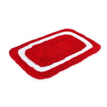 Imagem de Tapete Multiuso 60cm x 40cm Frufru Malha Gel Decoração Avulso - Rafalo