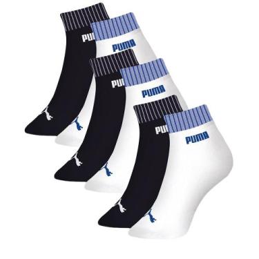 Imagem de Kit Com 10 Pares De Meias Cano Baixo Masculina - Selene, 39 a 43, Pret