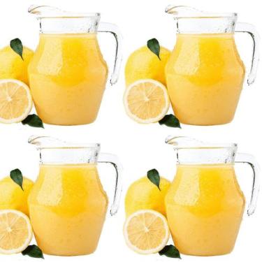 Imagem de Jarra De Vidro Resistente Para Sucos Individual 520ml 4uni - Ladiv