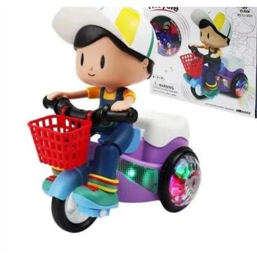 Imagem de Brinquedo Bicicleta Musical com Luz que empina Toca música e Gira- men
