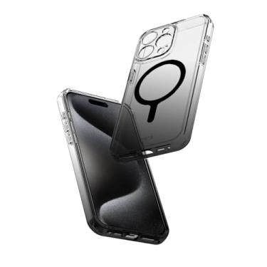 Imagem de Avana Creation - Capa Sunrise Ash para Apple iPhone 15 Pro Max (6,7 polegadas), capa de telefone transparente Ombre, compatível com MagSafe, antiamarelamento, autorreparação, capa fina à prova de