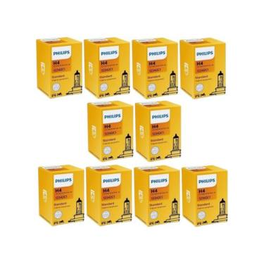 Imagem de Kit 10 lampadas h4 philips standard 12v 60/55w original