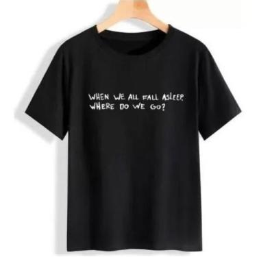 Imagem de Camisa Frase Billie Eilish Unissex - SEMPRENALUTA, Preto, G