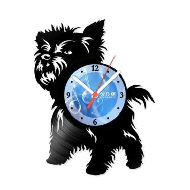 Imagem de Relógio De Parede Disco Vinil Animais - Yorkshire Terrier - VAN-073 - 