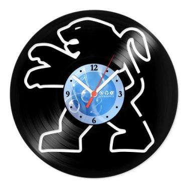 Imagem de Relógio De Parede Disco Vinil Carros - Peugeot - VCA-018 - Modernarte
