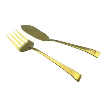Imagem de Conjunto Trinchante para Peixe - Dourado Fineza