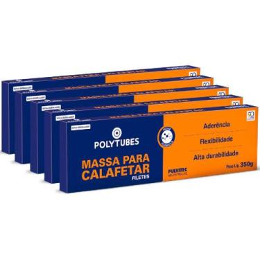 Imagem de Massa Para Calafetar Em Filetes Cinza 350g (5 Unidades) - Pulvitec