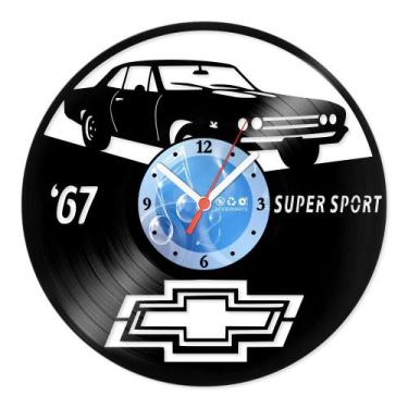 Imagem de Relógio De Parede Disco Vinil Carros - Super Sport 67 - VCA-045 - Mode