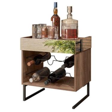 Imagem de Adega com Espelho Industrial Decorativa Celeste Bp15mm Metal - Larbell