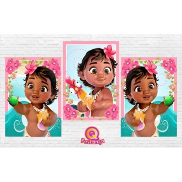 Imagem de Poster Moana Baby 30x40cm - KIT COM 3 POSTER - Qfestança