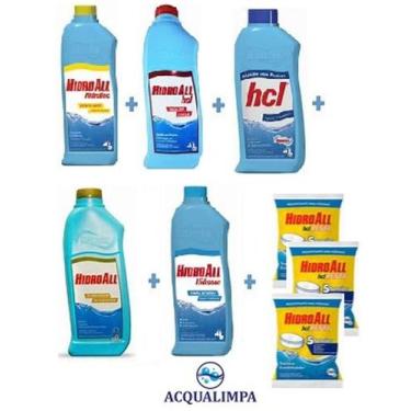 Imagem de Kit limpeza manutenção piscina acqualimpa 2 - hidroall