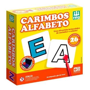 Imagem de Carimbos Infantil Alfabeto 26 Peças Nig - 0107