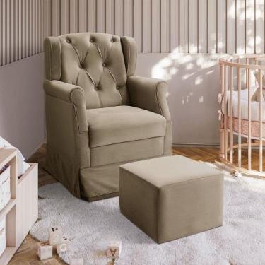 Imagem de Poltrona Cadeira de Amamentação Balanço Ternura  Speciale Home, Marrom