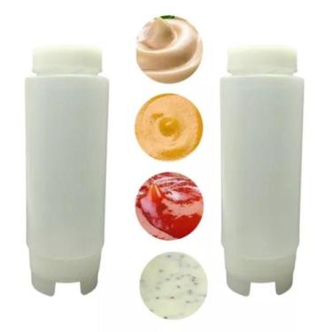 Imagem de Kit 6 Bisnagas Invertida 720ml Molho Calda Foodtruck  Fifo - Home Good