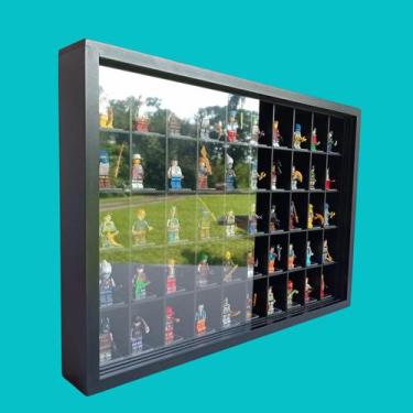 Imagem de Expositor 50 Nichos - Compatível c/ lego e mini figures Preto cod 4105