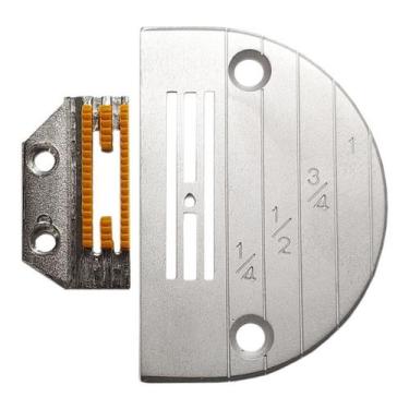 Imagem de Chapa Agulha 4 Carreira Leve Dente Teflonado Reta Industrial - NoBrand