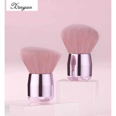 Imagem de Pincél Para Blush Maquiagem Rosa Lindo Profissional - OEM, Rosa