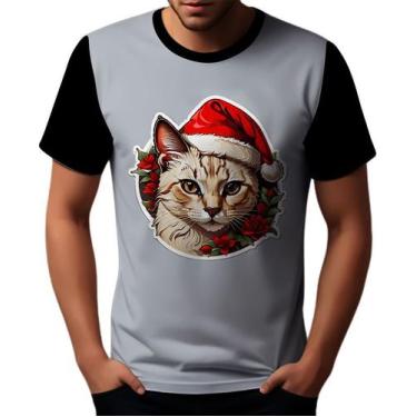 Imagem de Camisa Camiseta Tshirt Natal Festas Gato Gatinho Fofo Neve 1 - Enjoy S