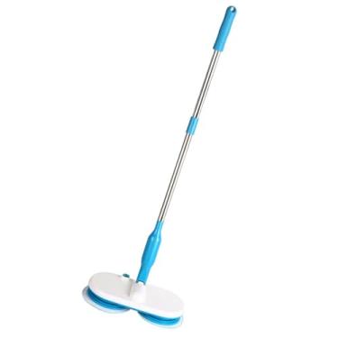 Imagem de Esfregona Elétrica Sem Fio, Limpador de Piso Autopropelido Recarregável Com 6 Almofadas de Reposição, Limpador de Esfregona Giratória para Piso Duro para Animais de Estimação