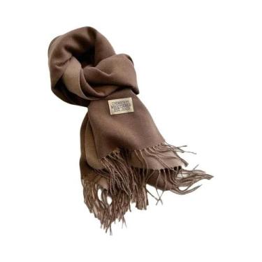 Imagem de Cachecol de Caxemira Dupla Face - Pashmina Quente para Inverno, Dfp022