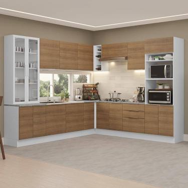 Imagem de Armário de Cozinha Completa 549cm Branco/Rustic Stella Madesa 01