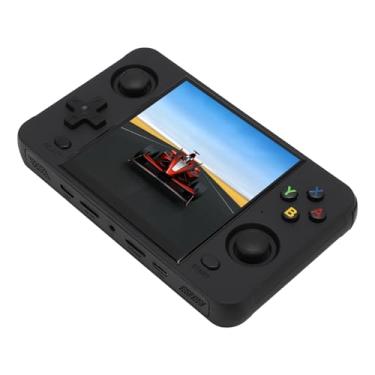Imagem de Console de Jogo Portátil, 2 Vias Protege Console de Jogo Portátil Com Tela de 16G + 64G 4 Polegadas Com Balancim para Emuladores 3D de 64 Bits Convencionais (Preto)