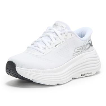 Imagem de Skechers Tênis feminino Max Cushion Endeavour Hallandale Hands Free Slip-ins, Branco/preto, 40