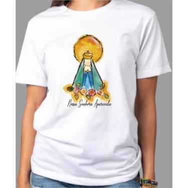 Imagem de Camiseta Adulto Nossa Senhora Aparecida Est. 27 - Zlprint, G