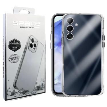 Imagem de Capa Capinha Clear Case Space Compatível Samsung Galaxy A55 Rígida Anti Amarelamento Resistente