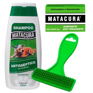 Imagem de Kit Shampoo Sabonete Antisséptico Para Cães e Gatos - MATACURA