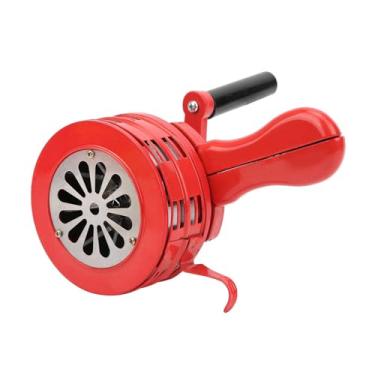 Imagem de Sirene de Manivela de Manivela Portátil Sirene de Manivela, Alarme Manual de 120db de Alarme Manual para Escolas Tropas Alarmantes para Situações de Emergência Construção de Metal