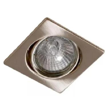 Imagem de Spot Quadrado Embutir 1 Lamp. Dicroica - Niquel Bronzearte