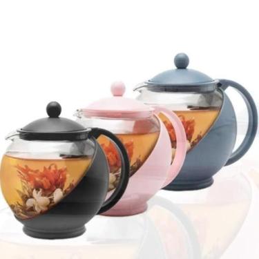 Imagem de Chaleira com Jarra Vidro para Chá com Infusor Cores Variadas - Yeet