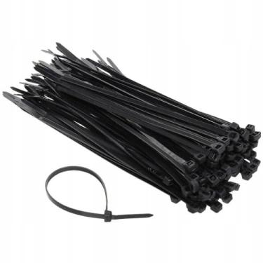 Imagem de Jogo de 50 Abraçadeira em Nylon Enforca Gato Preta 400x7,6mm - Starfer