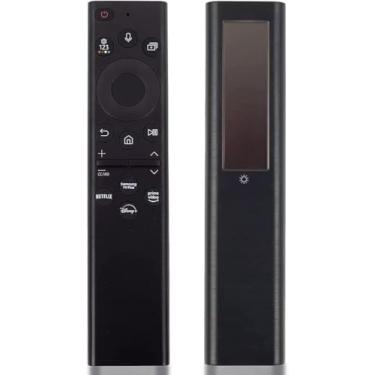 Imagem de Controle remoto solar de comando de voz BN59-01385A compatível com Smart TV Samsung LED 4K Ultra HD com célula solar recarregável e função de voz