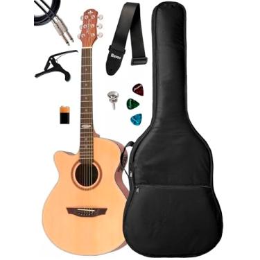 Imagem de Violão Elétrico Strinberg Sa200c Ns Lh + Capa Luxo E Acessórios