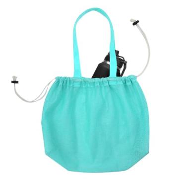 Imagem de Mesh Beach Tote, bolsa de praia - Bolsa de praia leve | Organizador de brinquedos à prova de areia e resistente à água, design dobrável para viagens para excursões por porta de cruzeiro para navios de
