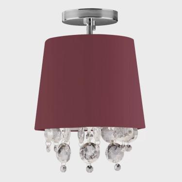 Imagem de Plafon com Cristais Redondo 31cm São Paulo Bronzearte