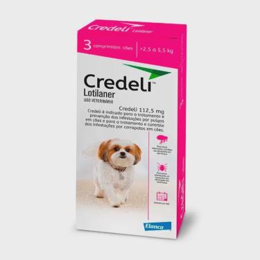 Imagem de Credeli Antipulgas e Carrapatos Cães 2,5 a 5,5kg C/3 Comprimidos