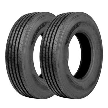 Imagem de Jogo 2 Pneus Speedmax Aro 22.5 Dalmax T 295/80R22.5 152/149M 18 Lonas,