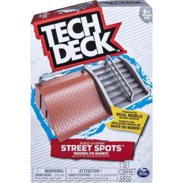 Imagem de Conjunto de rampas tech deck Build-A-Park Street Spots Brooklyn Banks