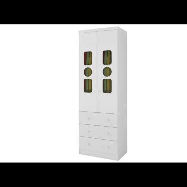 Imagem de Guarda Roupa Infantil Moveis Peroba Tedy 02 portas MDF
