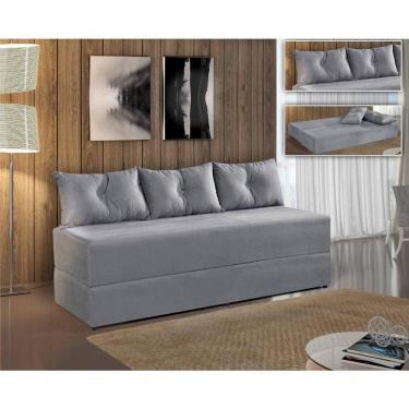 Imagem de Sofá Cama Duplex Cor Cinza