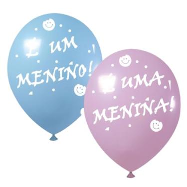 Imagem de Kit com 2 Pacotes Balões Chá Revelação Azul e Rosa