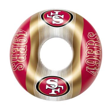 Imagem de BigMouth San Francisco 49ers 91,4 cm Boias infláveis para piscina oficialmente licenciadas pela NFL Fan Gear, tubo interno para adultos e adolescentes