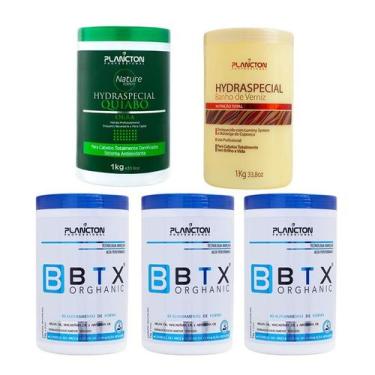 Imagem de 3 Btx Orghanic + Máscara de Quiabo 1kg + Máscara Verniz 1kg - PLANCTON