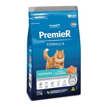 Imagem de Ração Premier Formula Gatos Adultos Castrados Salmão 1,5 Kg