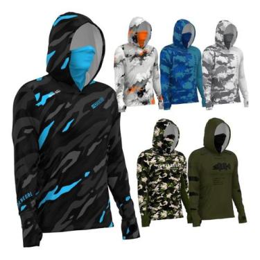 Imagem de Camisa De Pesca Mar Negro X Protect 360 Camiseta Capuz Buffer 50UPF Pr