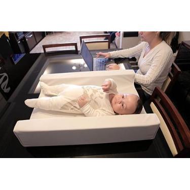 Imagem de Trocador Americano para Bebe Impermeável e Colchão Portátil Branco - F