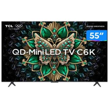 Imagem de Smart TV 55" TCL 4K UHD MiniLED 55C6K 120Hz Google TV AiPQ Google Assi